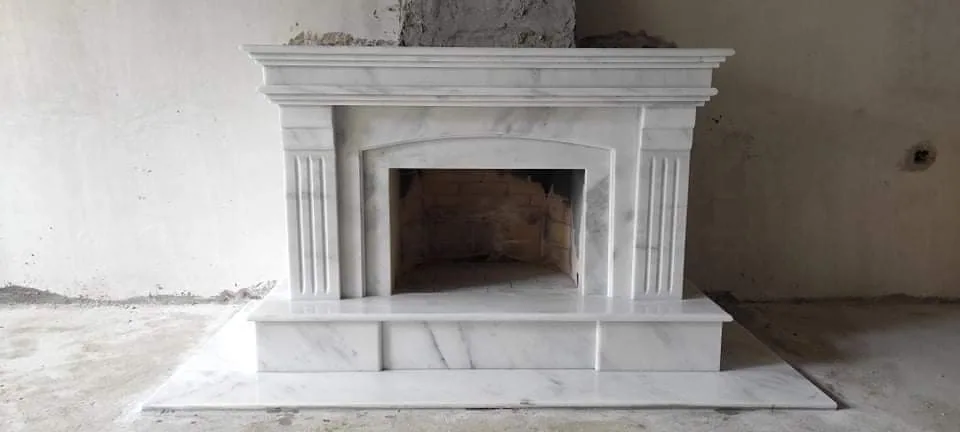 Custom Marble Fireplace